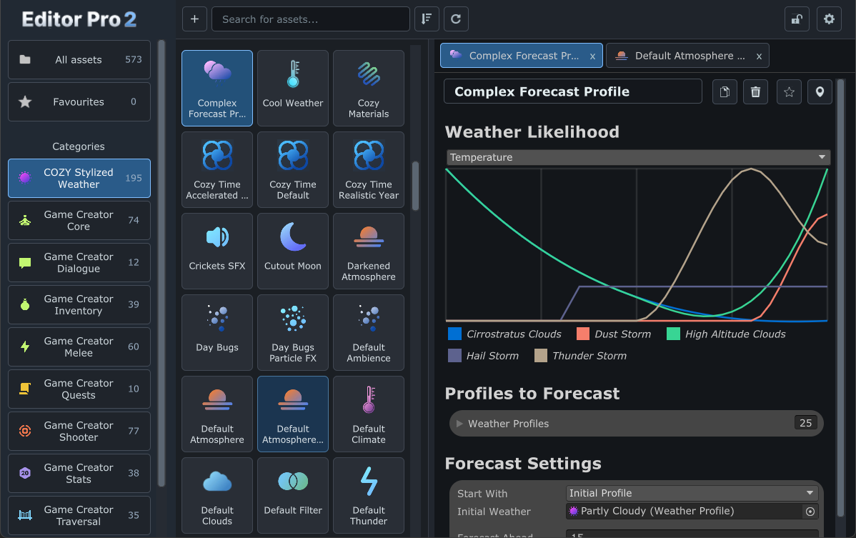Editor Pro 2 Unity editor window